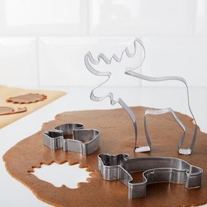 Ikea DROMMAR 6 Piece Metal Cookie Cutter Set